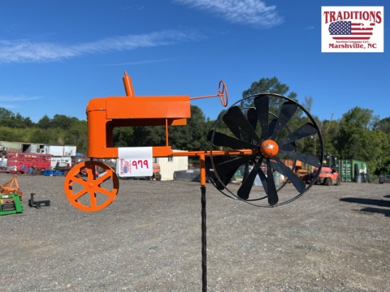 Tractor Whirligig - Orange