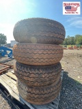 (4) 215/60D14.5 Trailer Tires & Wheels