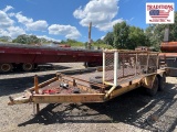 1988 L&S 6'x14' Flat 2' dovetail Trailer VIN 7151