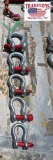 Set of (5) Screw Pin Anchor Shackles