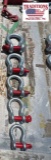 Set of (5) Screw Pin Anchor Shackles