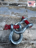 Set of (2) Screw Pin Anchor Shackles