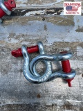 Set of (2) Screw Pin Anchor Shackles