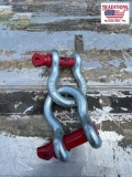 Set of (2) Screw Pin Anchor Shackles