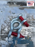 Set of (2) Screw Pin Anchor Shackles