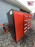 10 Drawer, 2 Door Work Cabinet