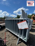 (25pc)Portable Galvanized Interlocking 4x7ft Fence