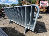 (22pc)Portable Galvanized Interlocking 4x7ft Fence