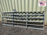 (2) 12ft Galvanized Gates