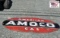 American AMOCO Gas Sign 53 1/2 x 95 1/2