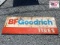 BF Goodrich tires sign 82 1/2 x 30