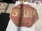 Vintage stop sign