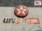 Plastic Texaco Star & Plastic Union 76 Sign