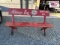 Vintage ESSO Themed Wooden Bench 60