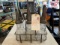 Vintage Oil Bottles with Metal Rack