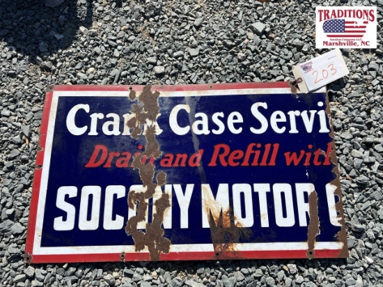 Partial Crank Case Service sign 30" x 18“