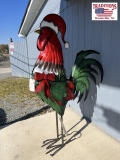 6 ft Tall Christmas Metal Rooster