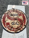 Standard motor gasoline 30 inch round sign