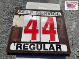 Flip number gas price sign