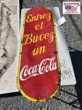 Porcelain Coca-Cola sign 17 1/2 x 53 1/2