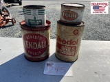 Mixed Lot of 4 Grease Cans