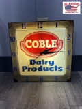 Coble Dairy products advertising clock 16