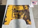 Sunoco Porcelain Advertising Sign 19x18