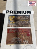 3 Metal Signs - Regular, ESSO, Havoline