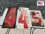 3 Gasoline Metal Numbers 4, 4, 5