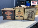 Mix lot of 3 Oil Cans