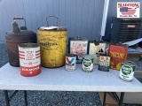 Mixed lot of 10 Vintage Cans