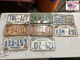 Mixed Lot of 11 Vehicle Tags