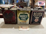 3 Oil Can - Artex, Harvest King, Sears