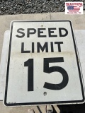 Speed Limit 15 Sign