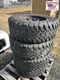 Set of 4 8 Lug Wheels with Toyo 37x12.5R20 Tires