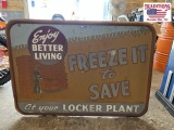 Locker Plant Advertising Sign 46x33