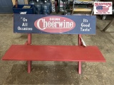 Cheerwine Themed Bench 48x29