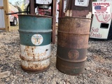 2 Texaco Grease Cans (100lbs)
