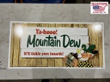Mt Dew Advertising Sign 29 x 14 1/2
