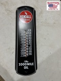 Kendall motor oils thermometer 5x17