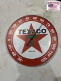 Texaco thermometer 12 inches round
