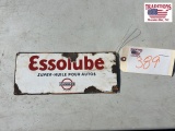 Essolube porcelain sign 12 x 5