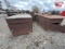 Galvanized Wood Vat / (2) Wood BBQ Cookers