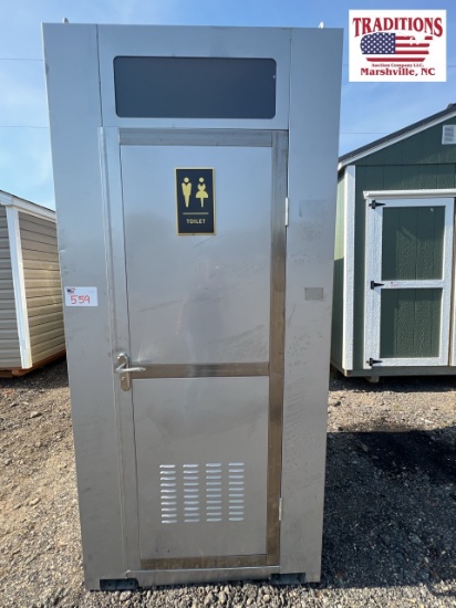 Single Stainless Steel Mobile Toilet