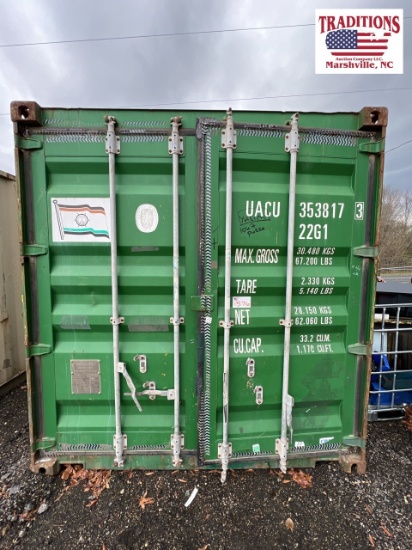 20ft x 8ft x 8ft Shipping Container - GREEN