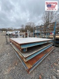 (3) Blue Warehouse Cart 75