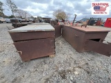 Galvanized Wood Vat / (2) Wood BBQ Cookers