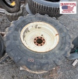 (2) 460-70R24 Used Wheels and Tires