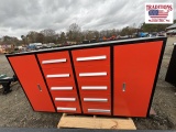 77x20x44 Orange Shop Cabinet