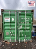 20ft x 8ft x 8ft Shipping Container - GREEN